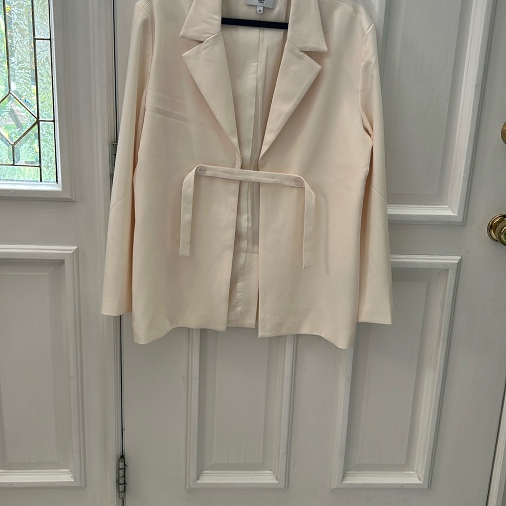 NA-KD Off-White Women's Blazer
